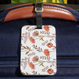 Etiqueta De Bagagem Herbstliches Blütenmosaik