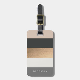 Etiqueta De Bagagem Heues Brilhantes Personalizados e Faux Dourados