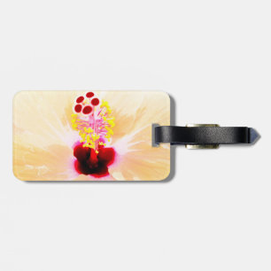 Etiqueta De Bagagem Hibisco Rosa