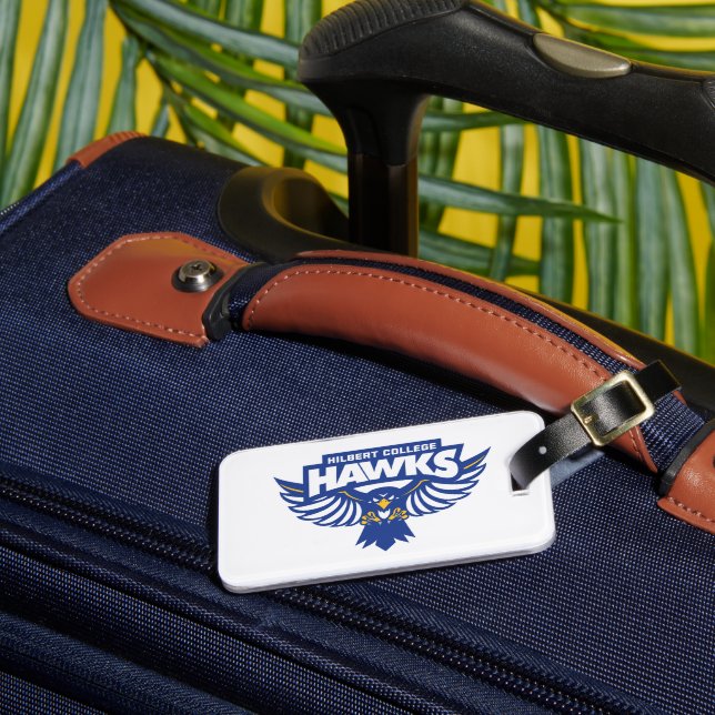 Etiqueta De Bagagem Hilbert College Hawks (Frente Insitu 3)
