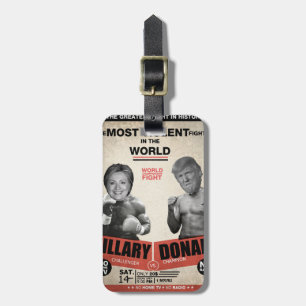 Etiqueta De Bagagem Hillary Clinton vs. Donald Trump 2016