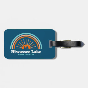 Etiqueta De Bagagem Hiwassee Lago Carolina do Norte Arco-Íris