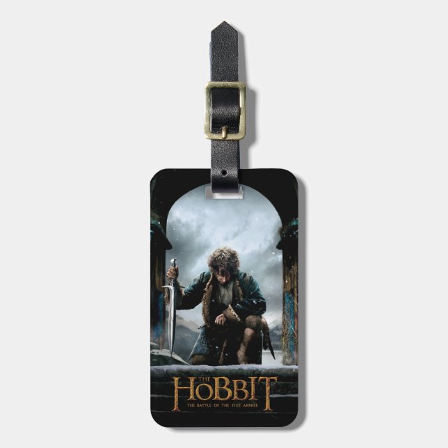Etiqueta De Bagagem Hobbit - BILBO BAGGINS™ Movie Poster (Frente Vertical)