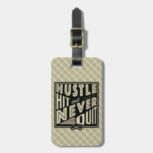 Etiqueta De Bagagem Hockey Hustlie de Campo Acertado e Nunca Sair da E
