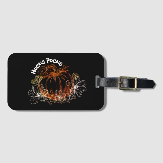 Etiqueta De Bagagem Hocus Pocus Pumpking (Frente Horizontal)