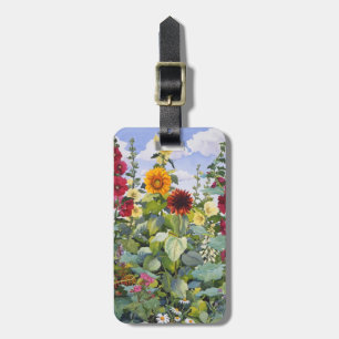 Etiqueta De Bagagem Hollyhocks e Sunflower 2005