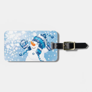 Etiqueta De Bagagem Homem de neve
