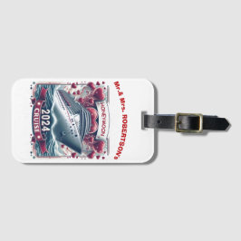 Etiqueta De Bagagem Honeymoon Cruise 2024, Recem casados, Dia dos Namo