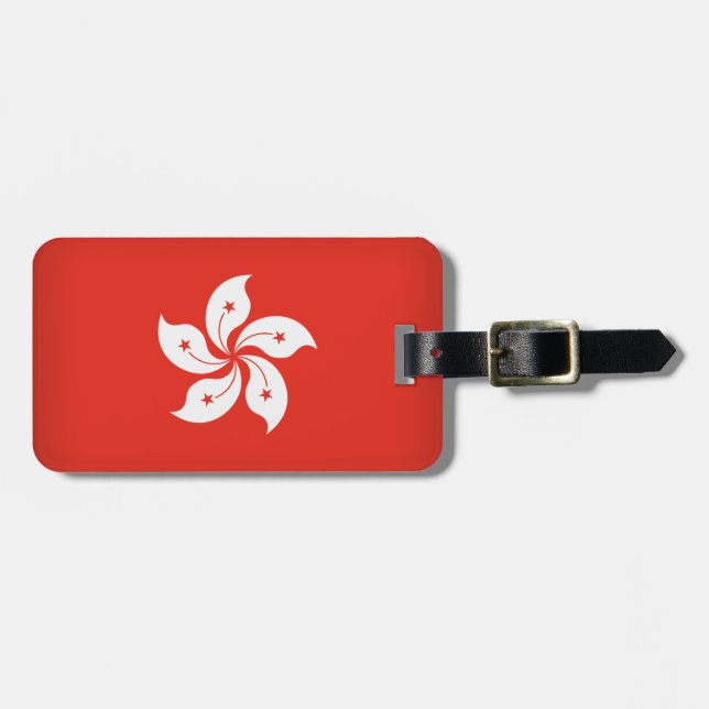 Etiqueta De Bagagem Hong Kong (Frente Horizontal)