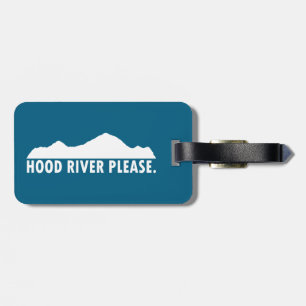 Etiqueta De Bagagem Hood River Oregon, por favor
