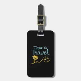 Etiqueta De Bagagem Hora de Viagem Beach