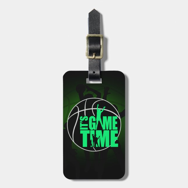 Etiqueta De Bagagem Hora do Jogo - Verde (Frente Vertical)