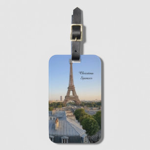 Etiqueta De Bagagem Horizonte Personalizado da Cidade de Paris Persona