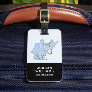 Etiqueta De Bagagem Horton ouve um Quem?   Horton Aflito