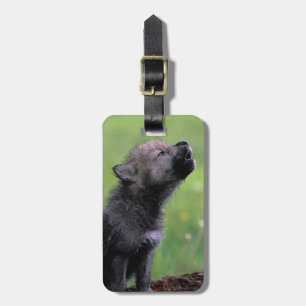 Etiqueta De Bagagem Howling Wolf Cub