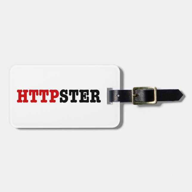 ETIQUETA DE BAGAGEM HTTPSTER (Frente Horizontal)