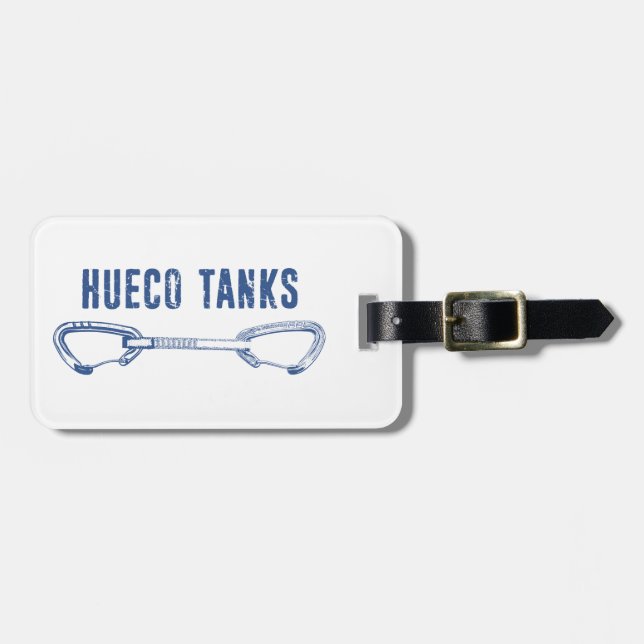 Etiqueta De Bagagem Hueco Tanks Subindo QuickDrake (Frente Horizontal)