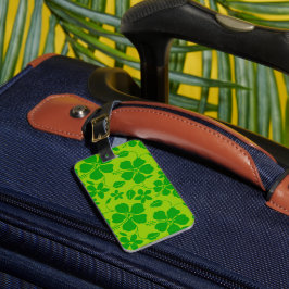 ETIQUETA DE BAGAGEM HULA HAVAIANA (HIBÍSCO) LIMÃO VERDE