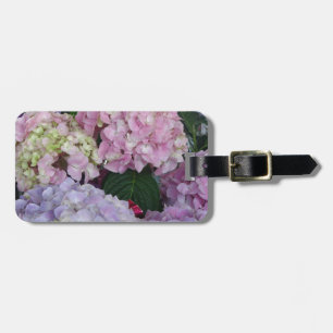 Etiqueta De Bagagem Hydrangeas azuis da lavanda