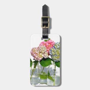 Etiqueta De Bagagem hydrangeas e jarra