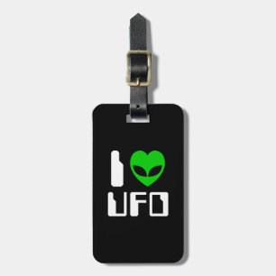 Etiqueta De Bagagem I Alienígena Heart UFO