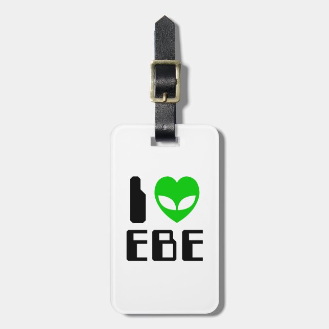 Etiqueta De Bagagem I EBE Alienígena (Frente Vertical)