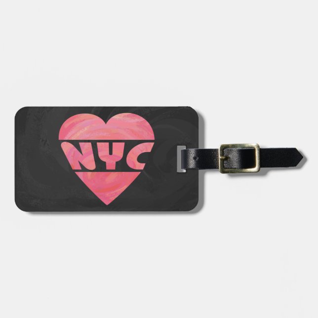 Etiqueta De Bagagem I Heart NYC (Frente Horizontal)