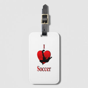Etiqueta De Bagagem I Heart Soccer