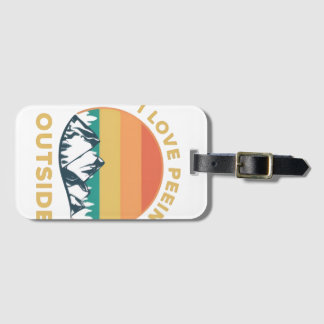 Etiqueta De Bagagem I Love Peeing Outside Luggage Tag – Funny Camping 
