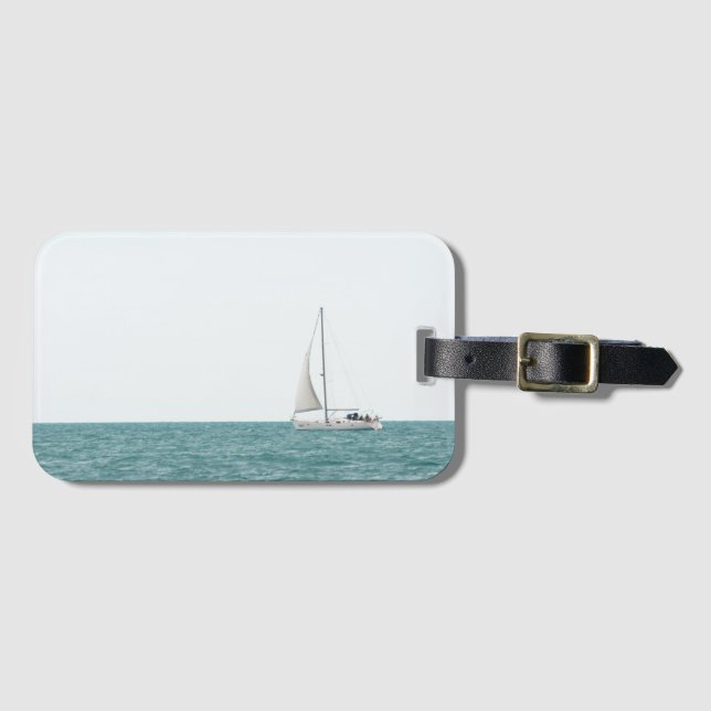 Etiqueta De Bagagem Iate (Frente Horizontal)