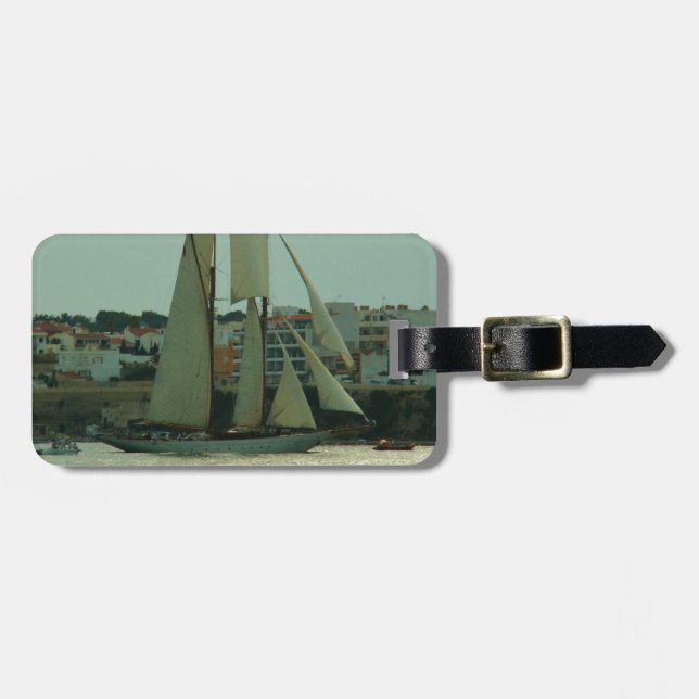 Etiqueta De Bagagem Iate Clássico (Frente Horizontal)