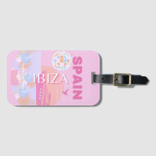 Etiqueta De Bagagem Ibiza, Espanha, Arte de Viagem, Arte de Esquema, R