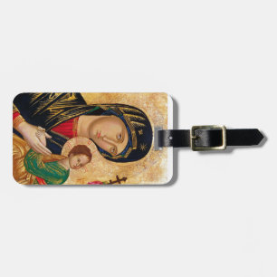 Etiqueta De Bagagem Ícone de Nossa Senhora do Perpétuo Socorro