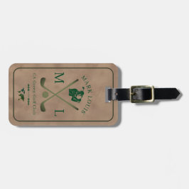 Etiqueta De Bagagem ID Personalizado Saco Velho-Marrom-Etiqueta para G