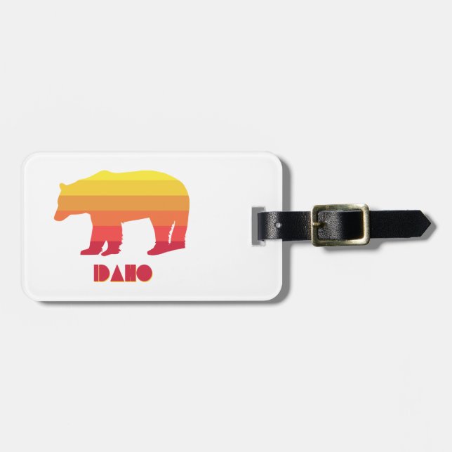 Etiqueta De Bagagem Idaho Bear (Frente Horizontal)