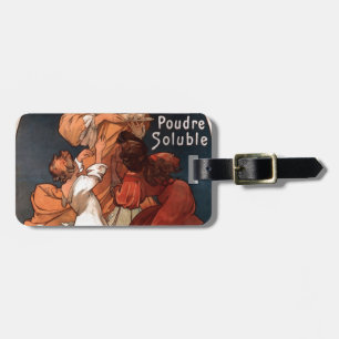 Etiqueta De Bagagem Ideal de Chocolat por Alphonse Mucha