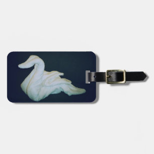 Etiqueta De Bagagem Identificação do costume da cisne de toalha