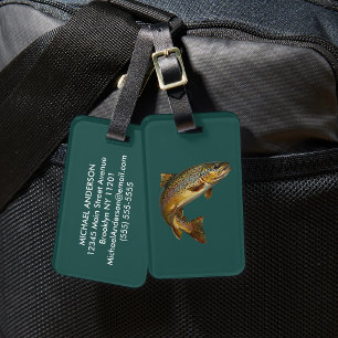 Etiqueta De Bagagem Identificador de Bagagem Amante de Pesca – Design