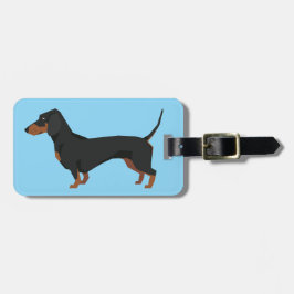 Etiqueta De Bagagem Identificador de Bagagem Dachshund