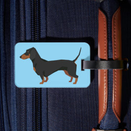 Etiqueta De Bagagem Identificador de Bagagem Dachshund