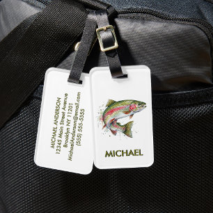 Etiqueta De Bagagem Identificador de Bagagem de Amante de Pesca – Desi