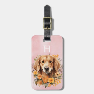 Etiqueta De Bagagem Identificador de Bagagem Golden Retriever