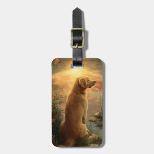 Etiqueta De Bagagem Identificador de Bagagem Golden Retriever
