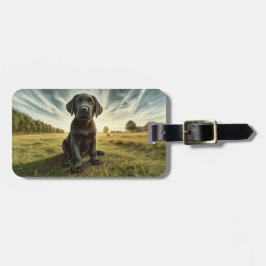 Etiqueta De Bagagem Identificador de Bagagem Personalizado Labrador na