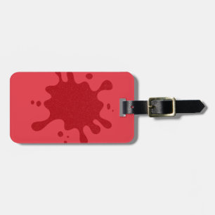 Etiqueta De Bagagem Identificador de Bagagem Tomato-Red Splash – Perso