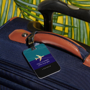 Etiqueta De Bagagem Identificador de Bolsas de Viagem Aéreos Classe Az