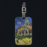 Etiqueta De Bagagem Igreja em Auvers-sur-Oise por Vincent van Gogh<br><div class="desc">A Igreja em Auvers por Vincent van Gogh é uma pintura arquitetônica de apos impressionismo de arte vintage. Uma vista exterior de uma igreja com janelas de vidro manchadas e uma figura caminhando em direção à Capela ao longo de um caminho de pedra. Sobre o artista: Vincent Willem van Gogh...</div>