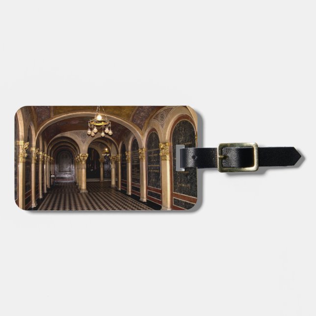 Etiqueta De Bagagem Igreja Ortodoxa Grega Santa Trindade (Frente Horizontal)