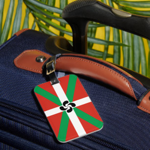 Etiqueta De Bagagem Ikurriña com símbolo Lauburu