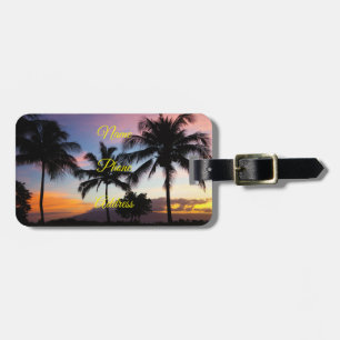 Etiqueta De Bagagem Ilhas Maui Havaianas